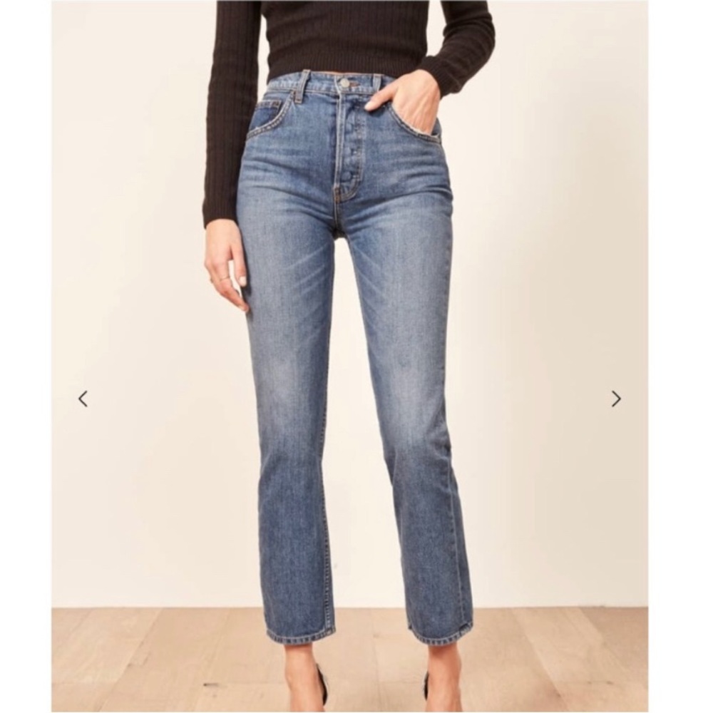 Reformation *Cropped* Cynthia High-Rise Relaxed Fit Jeans